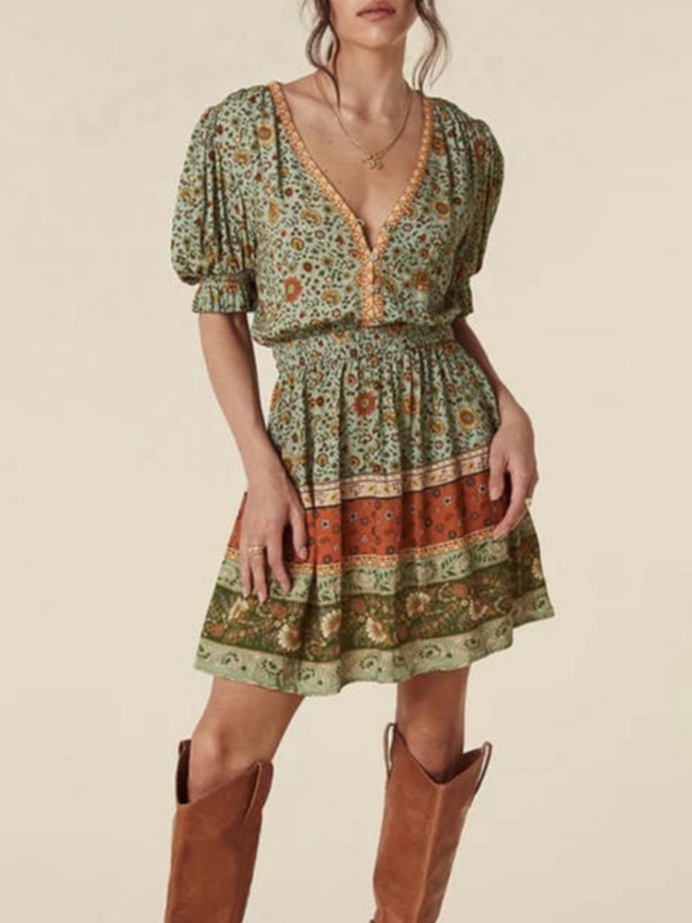 Spell Lady Untamed Matcha play dress in size medium
